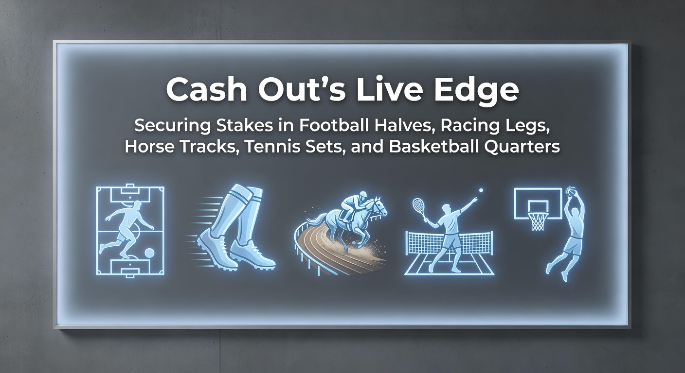 Dynamic screenshot showing a live cash out button activated during a tense football half, with odds fluctuating in real-time
