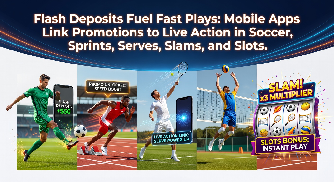 Smartphone screen displaying a live soccer match with flash deposit promotion overlay, highlighting quick top-up button next to in-play odds