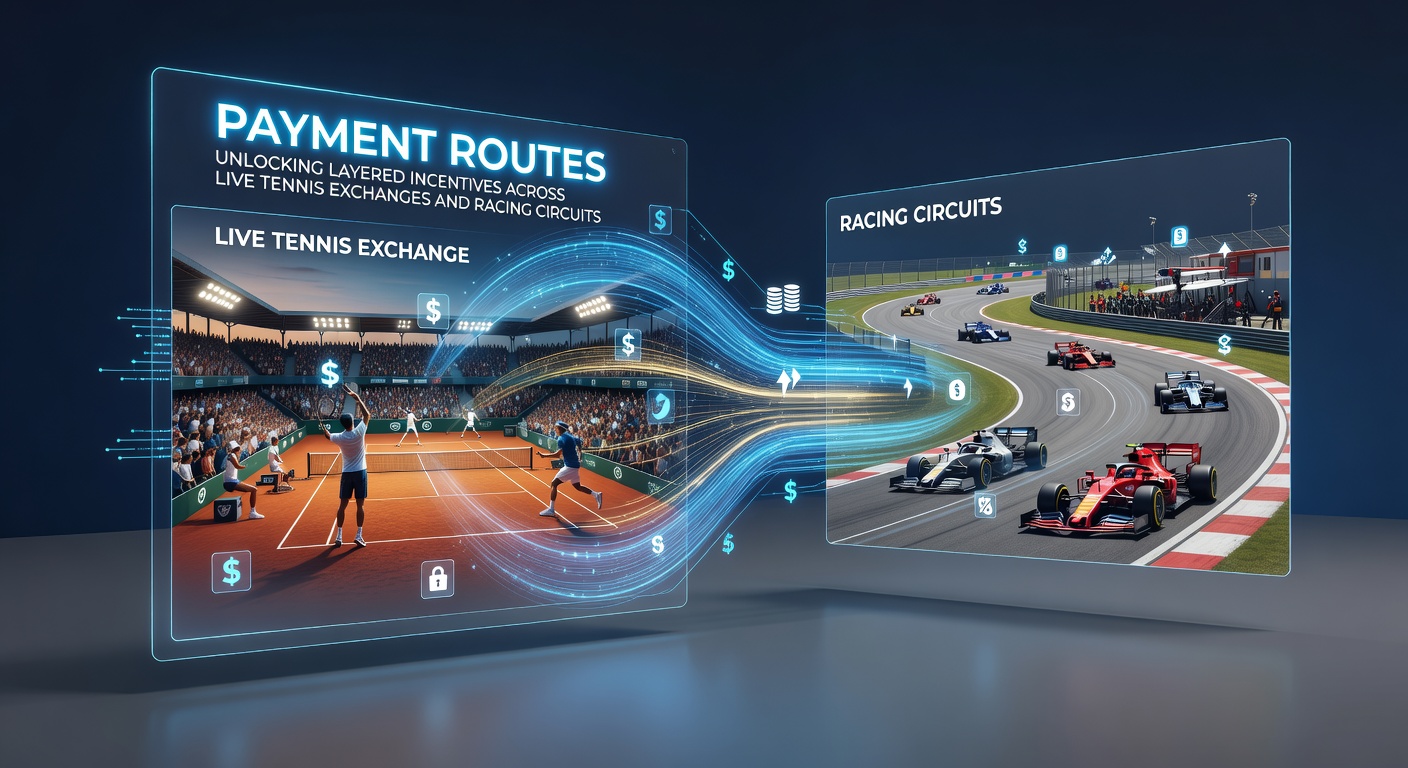 Racing circuit betting terminals showing real-time incentive layers linked to payment confirmations