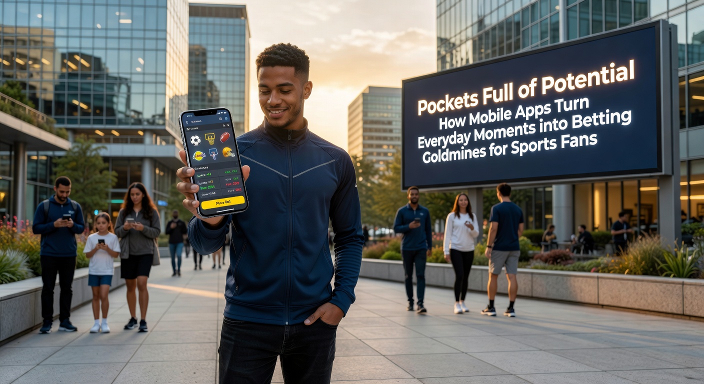 Diverse group of people using smartphones in urban settings like parks and cafes, placing bets on sports events and casino games shown on screens