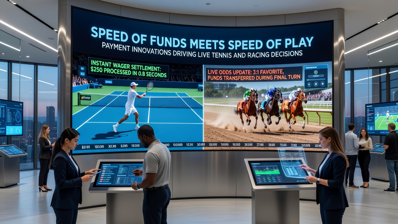 Mobile interface showing simultaneous racing odds and instant deposit confirmation during a live event