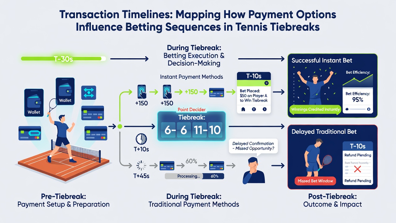 Infographic showing average processing times for payment options in live betting environments