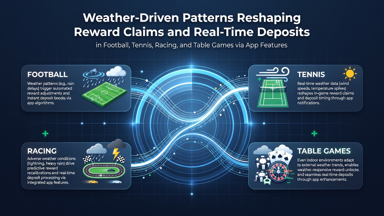 Weather patterns influencing mobile betting interfaces for football and tennis events